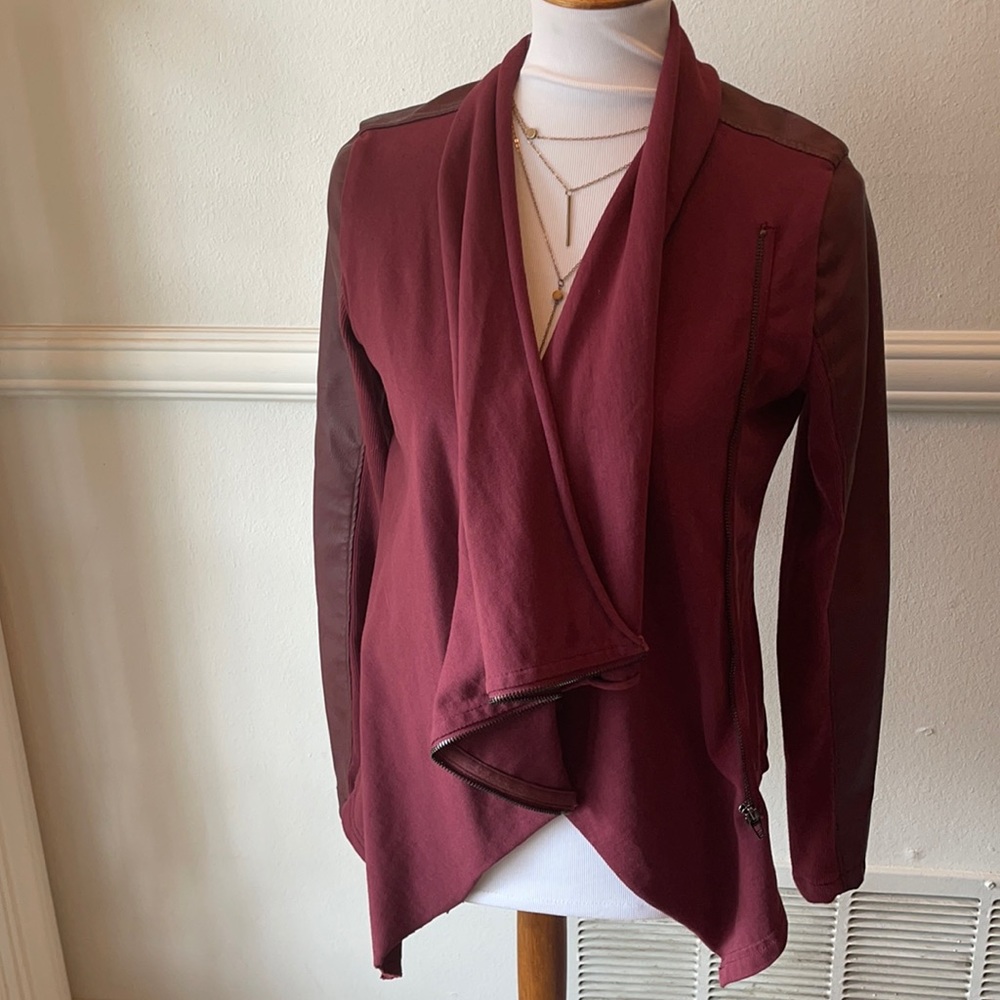 Blank NYC burgundy jacket small